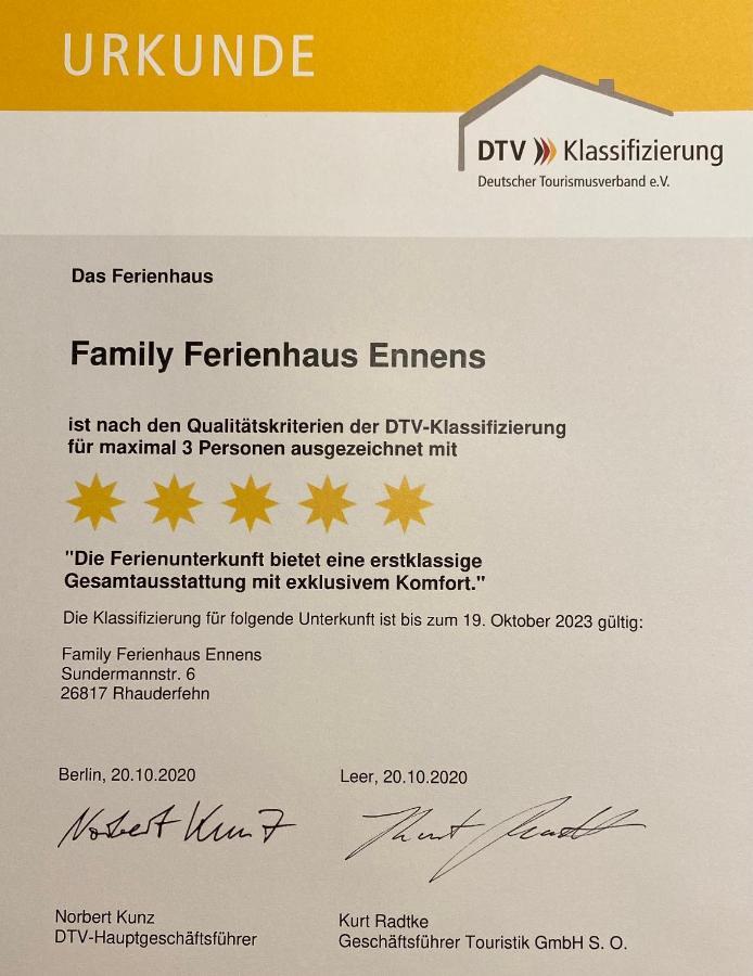 Family Ferienhaus Ennens Rhauderfehn エクステリア 写真